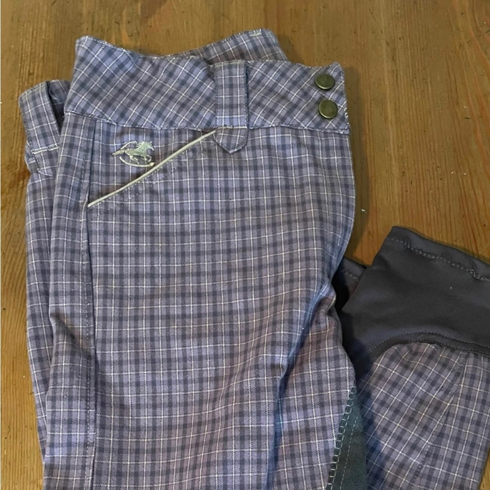 Smartpak Piper plaid breeches sz 30R